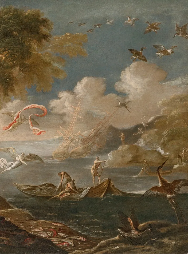 The Miraculous Draught Of Fishes 9 Wall Art by Agostino Tassi - High-Resolution Digital Print