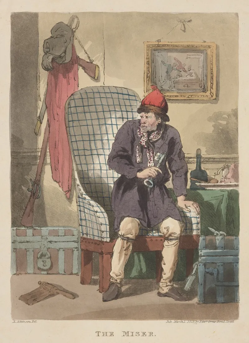 The Miser 4 Wall Art by John Augustus Atkinson - High-Resolution Digital Print