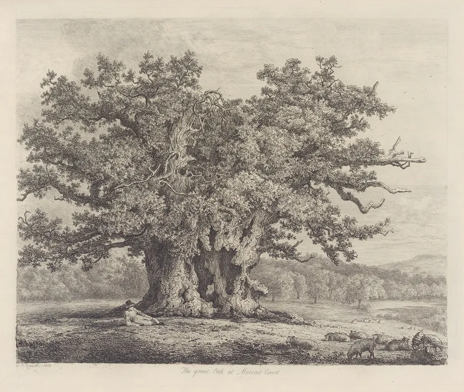 The Moccas Park Oak Wall Art by Jacob George Strutt - High-Resolution Digital Print