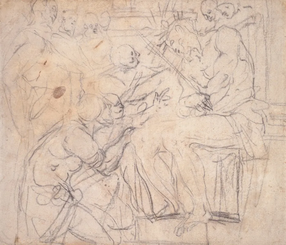 The Mocking Of Christ 15 Wall Art by Daniele Crespi - High-Resolution Digital Print