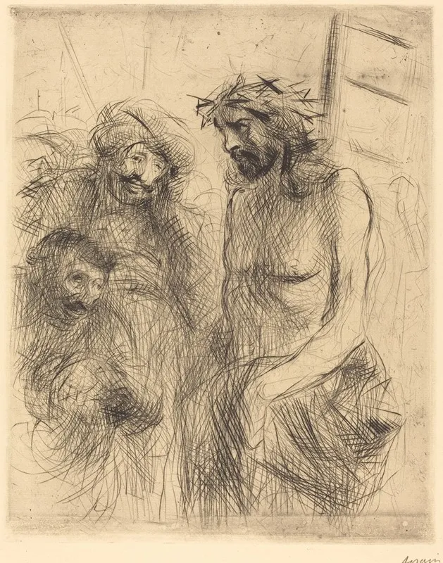 The Mocking Of Christ 8 Wall Art by Jean-Louis Forain - High-Resolution Digital Print