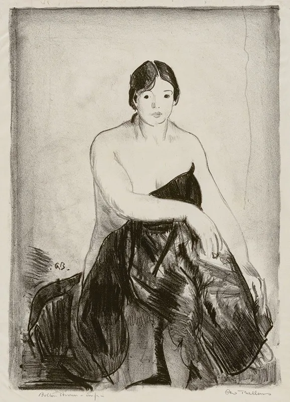 The Model 4 Wall Art by George Wesley Bellows - High-Resolution Digital Print