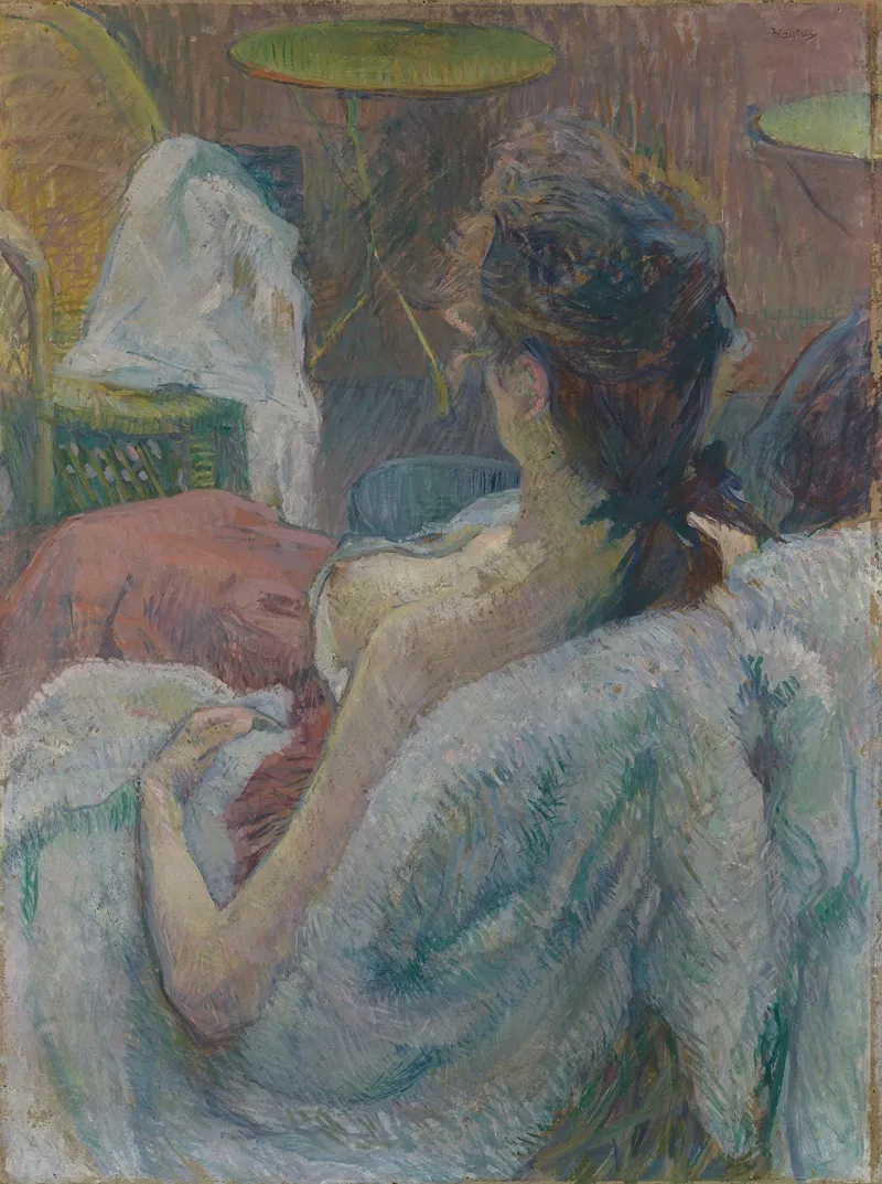 The Model Resting Wall Art by Henri de Toulouse-Lautrec - High-Resolution Digital Print