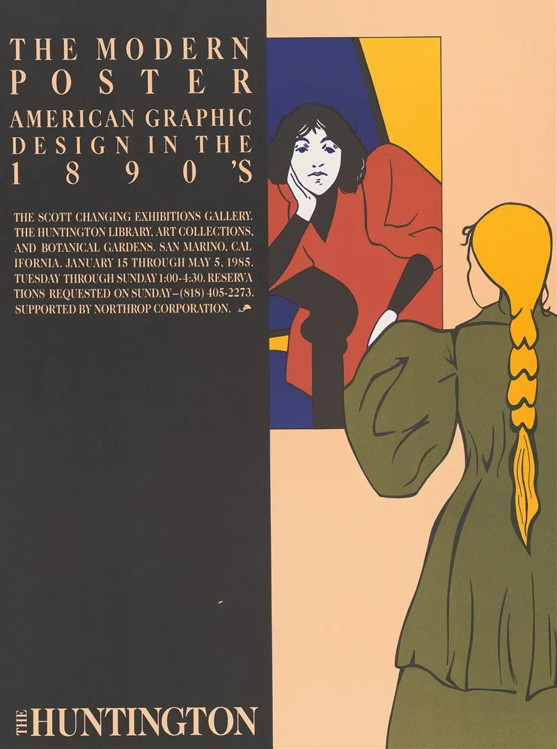 The Modern Poster American Graphic Design In The 1890s The Huntington