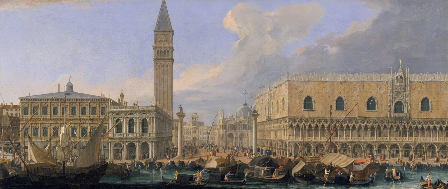 The Molo Venice From The Bacino Di San Marco