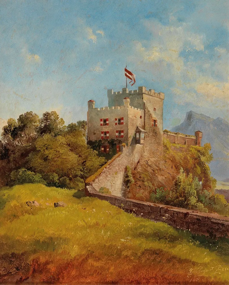 The Monchsberg In Salzburg Wall Art by Friedrich Zeller - High-Resolution Digital Print
