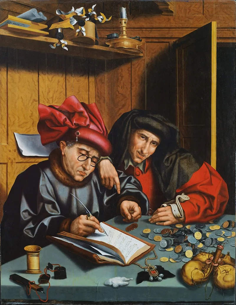 The Money Changers Wall Art by Follower of Marinus van Reymerswaele - High-Resolution Digital Print