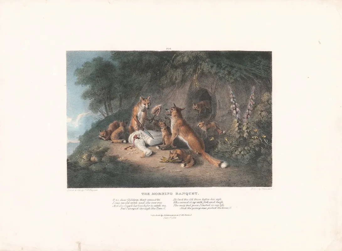 The Morning Banquet Wall Art by Thomas Mann Baynes - High-Resolution Digital Print