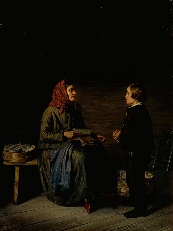 The Morning Before An Examination Wall Art by Robert Wilhelm Ekman - High-Resolution Digital Print