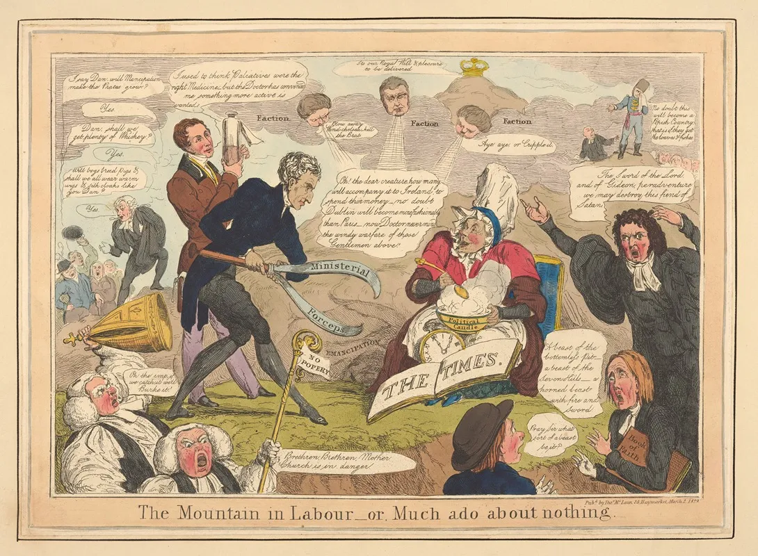 The Mountain In Labour Or Much Ado About Nothing Wall Art by Robert Seymour - High-Resolution Digital Print