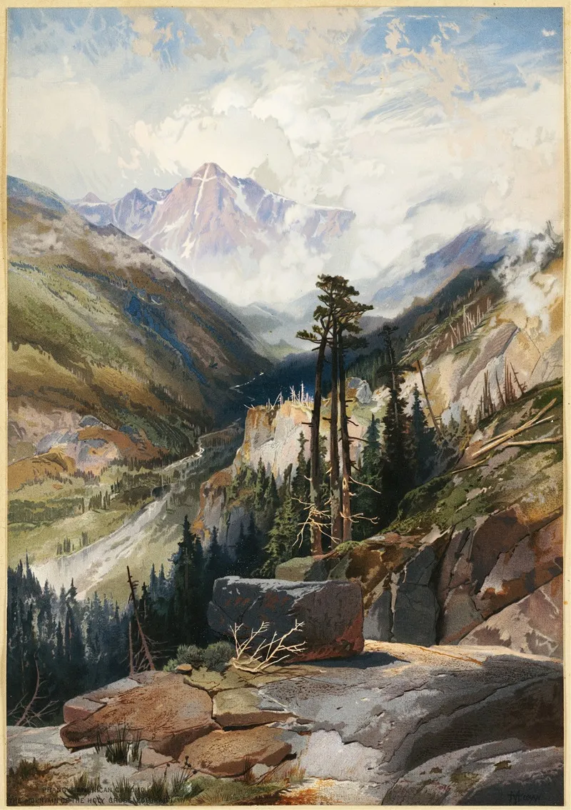 The Mountain Of The Holy Cross Colorado Wall Art by Thomas Moran - High-Resolution Digital Print