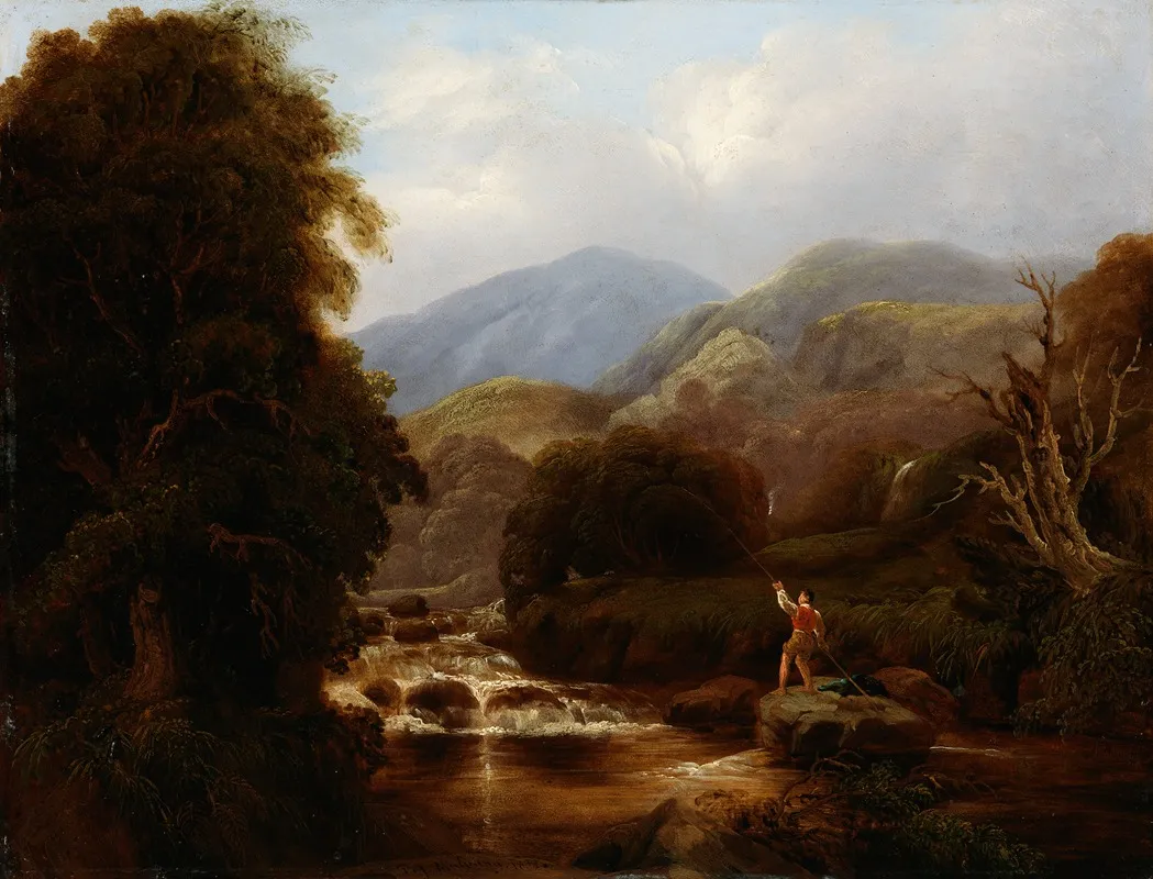The Mountain Rivulet Wall Art by Thomas James Mulvany - High-Resolution Digital Print