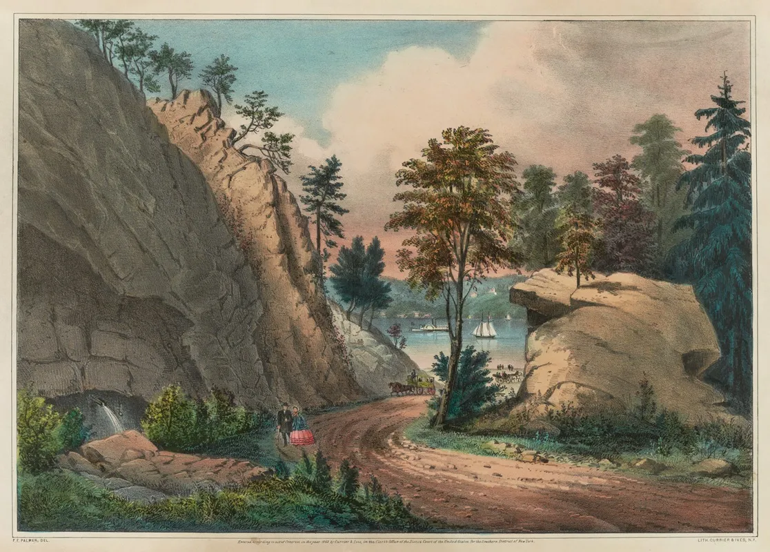 The Mountain Spring Near Cozzens Dock West Point
