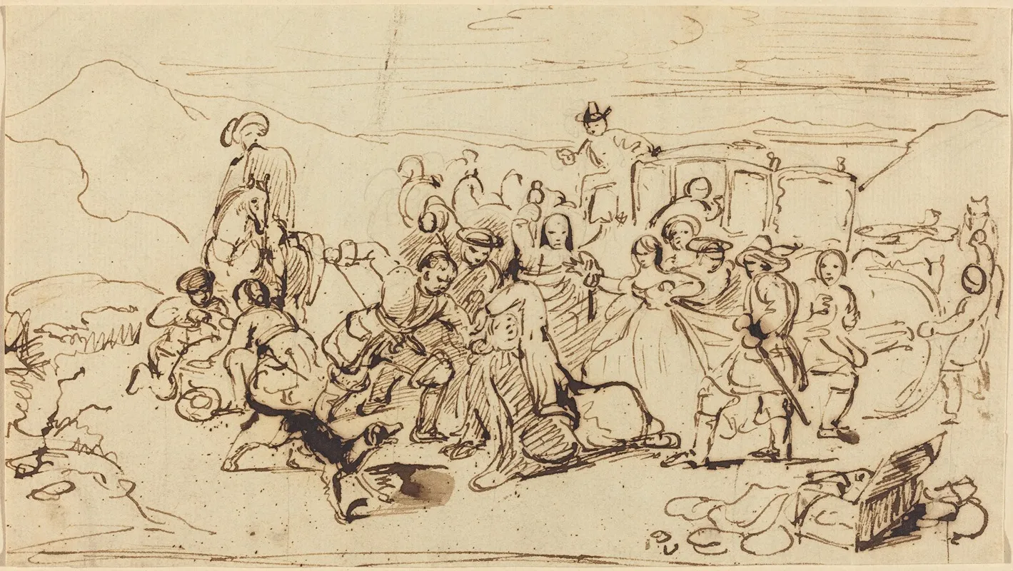The Murder Of Archbishop Sharpe Wall Art by William Allan - High-Resolution Digital Print