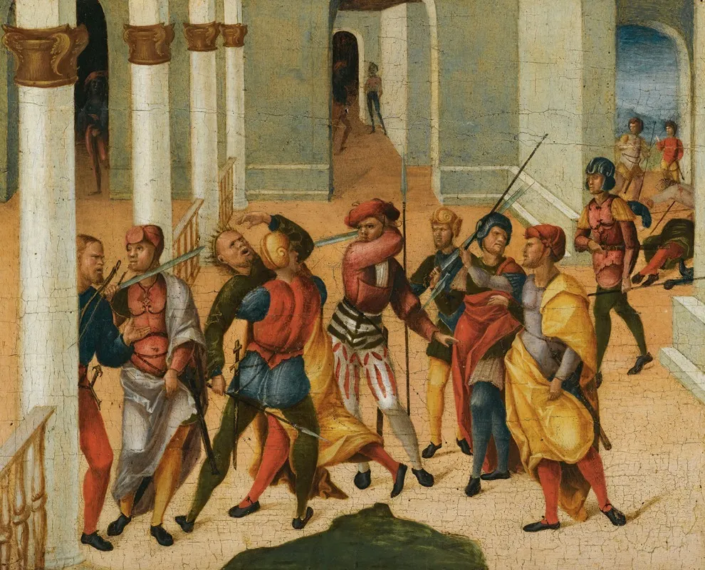 The Murder Of The Magus Smerdis 2 Wall Art by Niccolò Giolfino - High-Resolution Digital Print