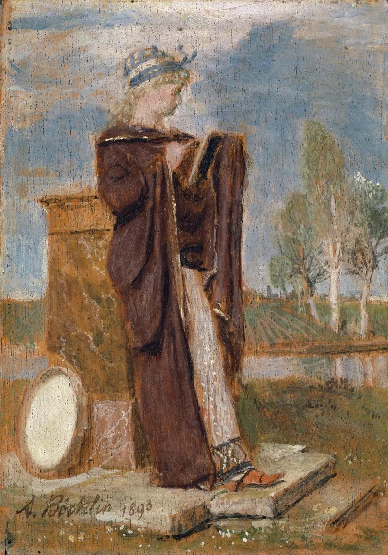 The Muse Thalia Wall Art by Arnold Böcklin - High-Resolution Digital Print