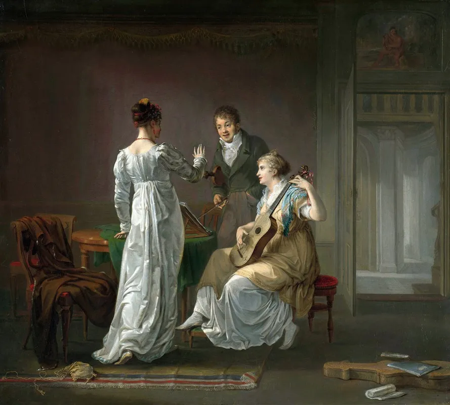 The Music Lesson 4 Wall Art by Louis Moritz - High-Resolution Digital Print