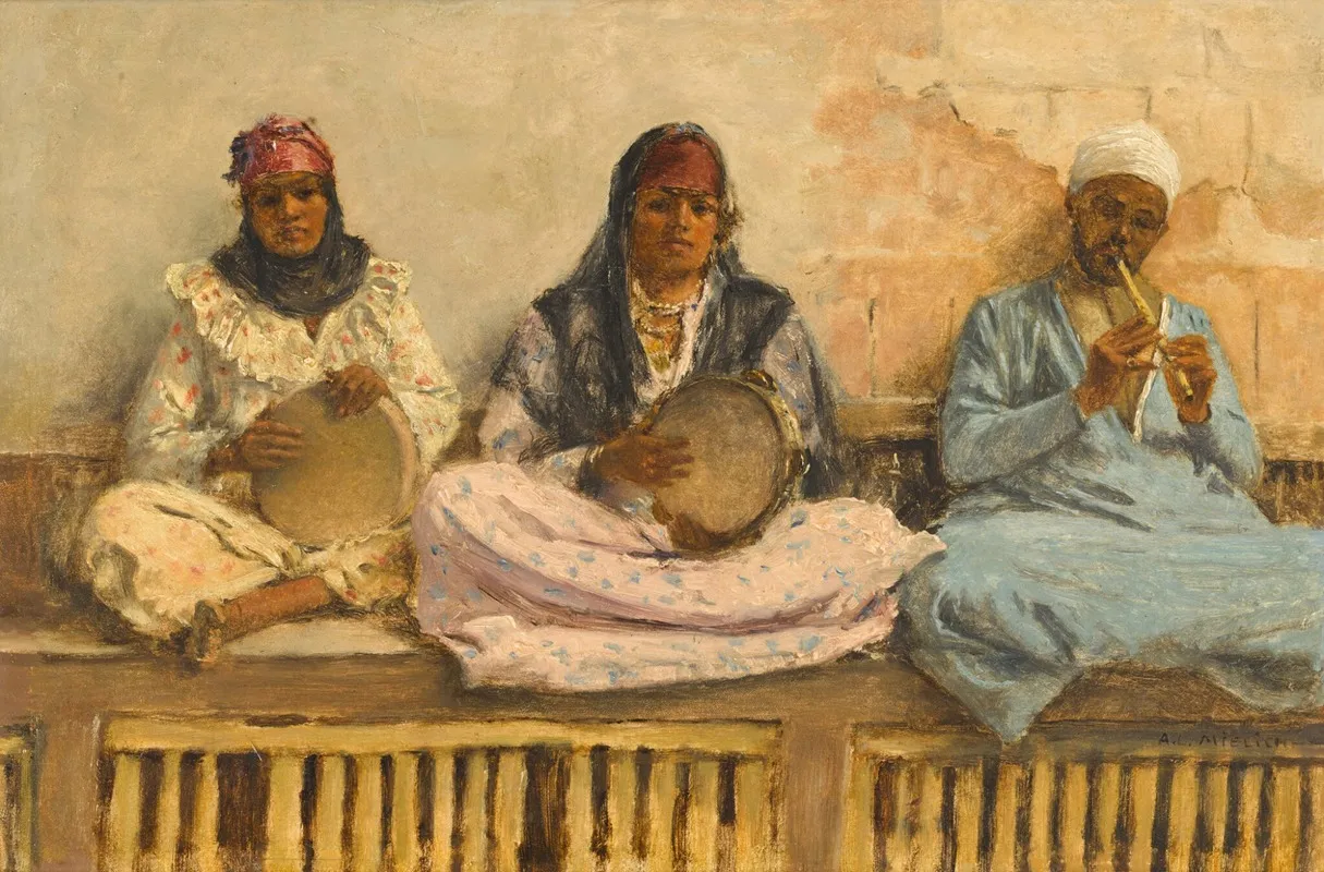 The Musicians 8 Wall Art by Alphons Leopold Mielich - High-Resolution Digital Print