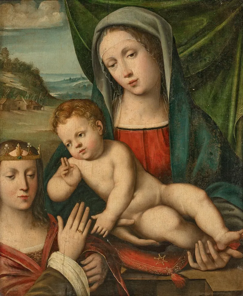 The Mystic Marriage Of Saint Catherine 12 Wall Art by Giacomo Francia - High-Resolution Digital Print