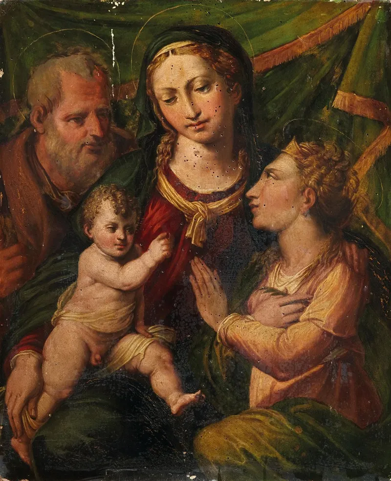 The Mystic Marriage Of Saint Catherine 3 Wall Art by Biagio Pupini - High-Resolution Digital Print