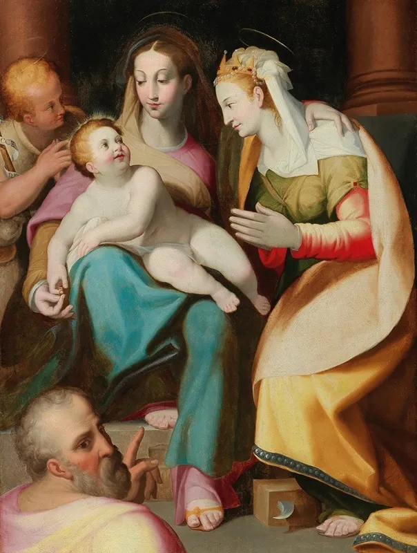 The Mystical Marriage Of Saint Catherine 2 Wall Art by Lorenzo Sabatini - High-Resolution Digital Print