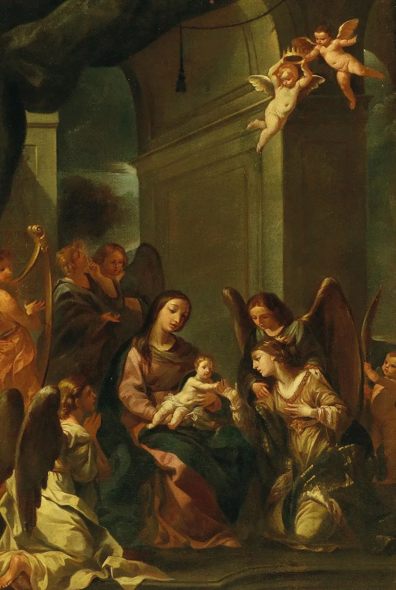 The Mystical Marriage Of Saint Catherine 3 Wall Art by Emilian School - High-Resolution Digital Print