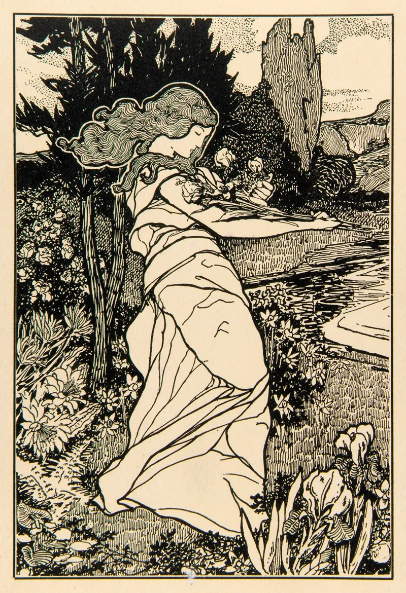 The Myth Of Demeter And Persephone Pl 4 Wall Art by Roberto Rascovich - High-Resolution Digital Print