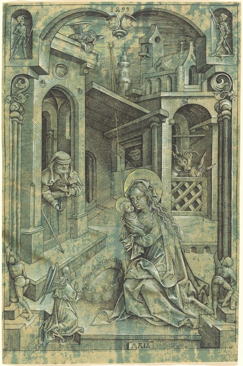 The Nativity 12 Wall Art by Mair von Landshut - High-Resolution Digital Print
