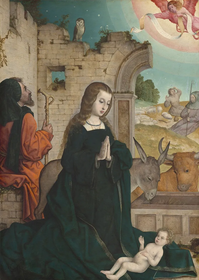 The Nativity 18 Wall Art by Juan de Flandes - High-Resolution Digital Print