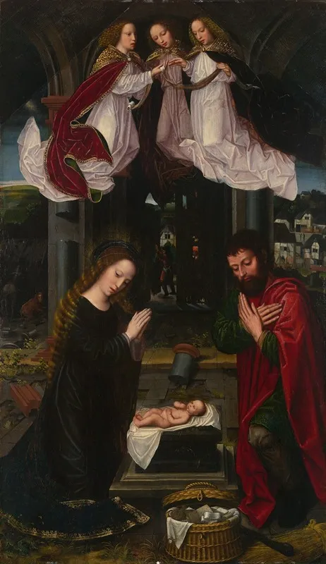 The Nativity 3 Wall Art by Ambrosius Benson - High-Resolution Digital Print