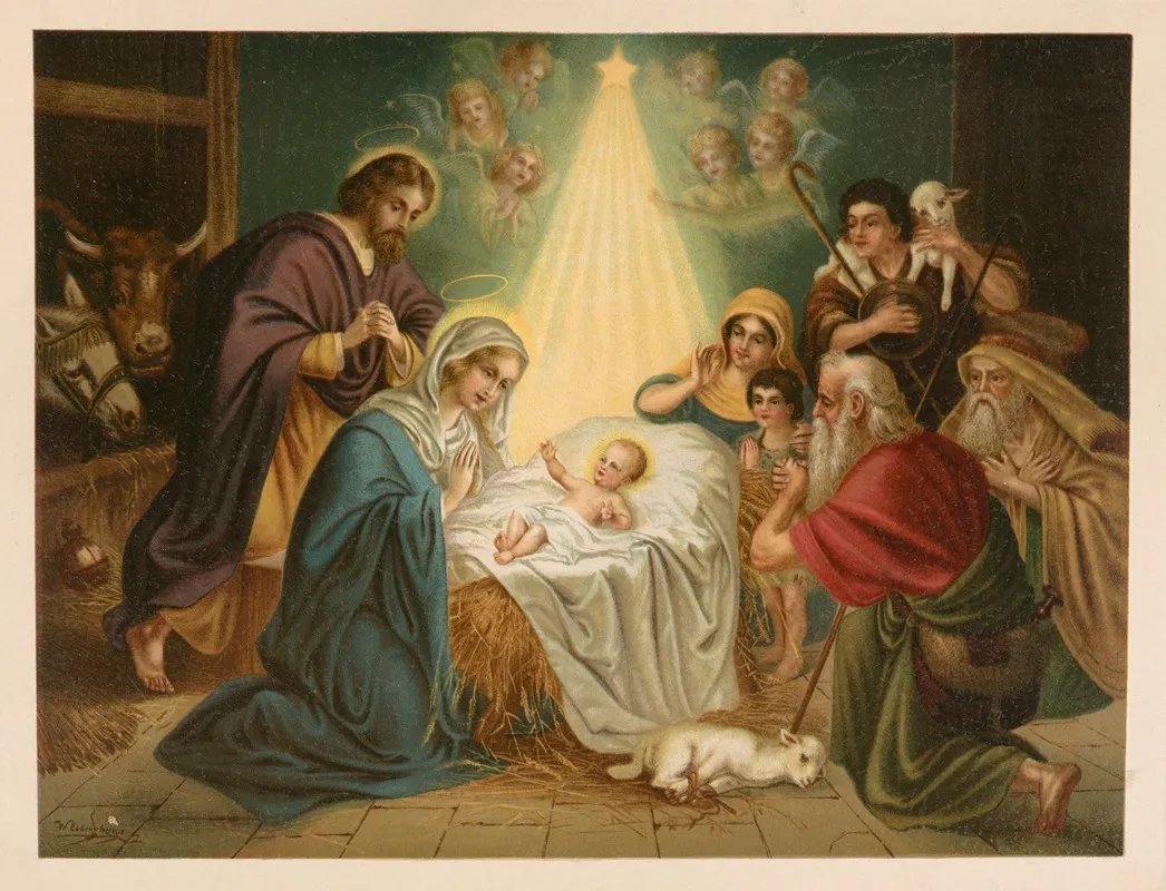 The Nativity 67 Wall Art by Jan Ladislaw Sýkora - High-Resolution Digital Print