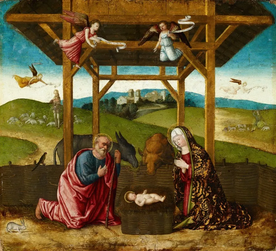 The Nativity 8 Wall Art by Francesco Di Simone Da Santacroce - High-Resolution Digital Print