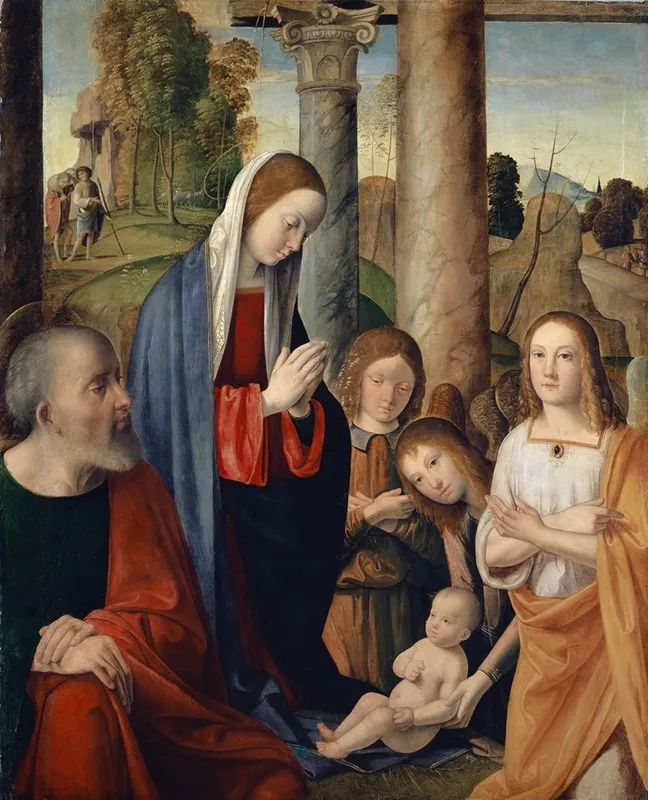 The Nativity Of Christ Wall Art by Marco Palmezzano - High-Resolution Digital Print
