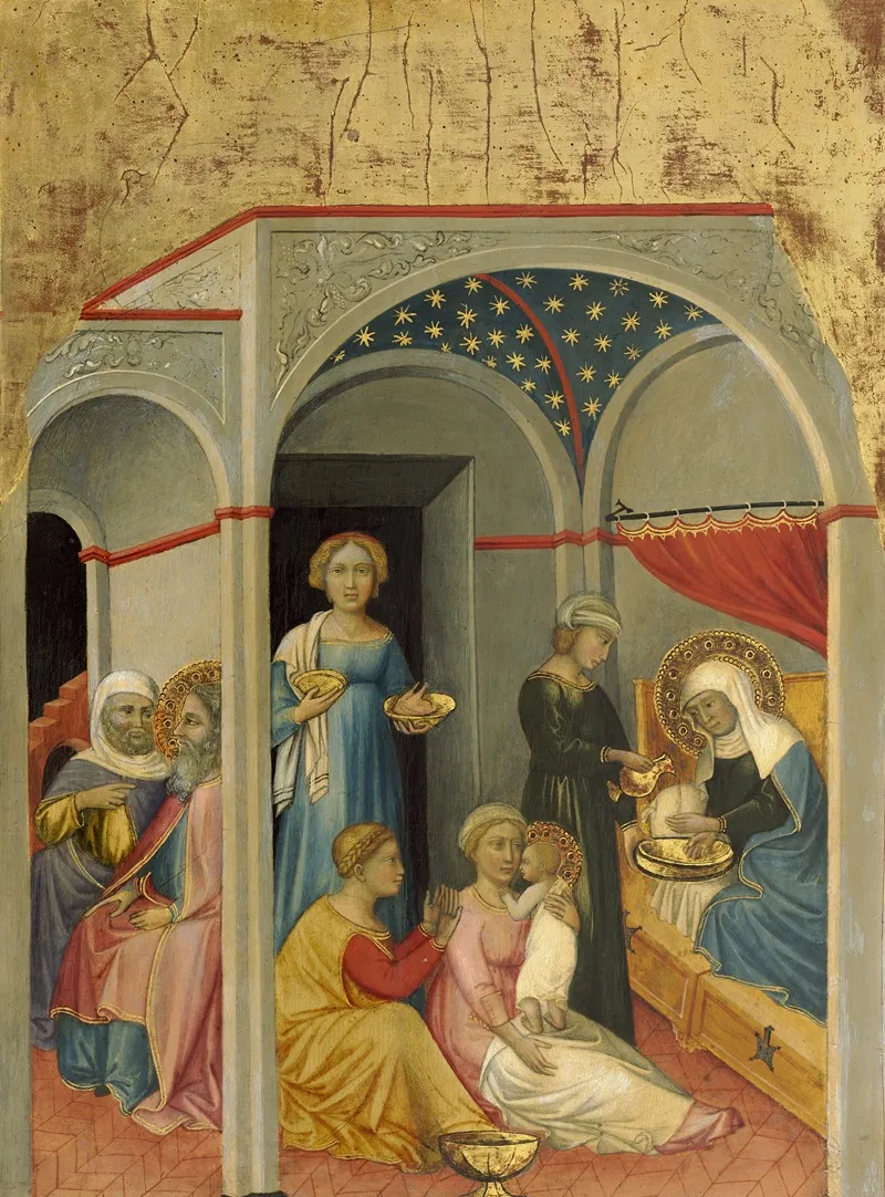 The Nativity Of The Virgin Wall Art by Andrea di Bartolo - High-Resolution Digital Print