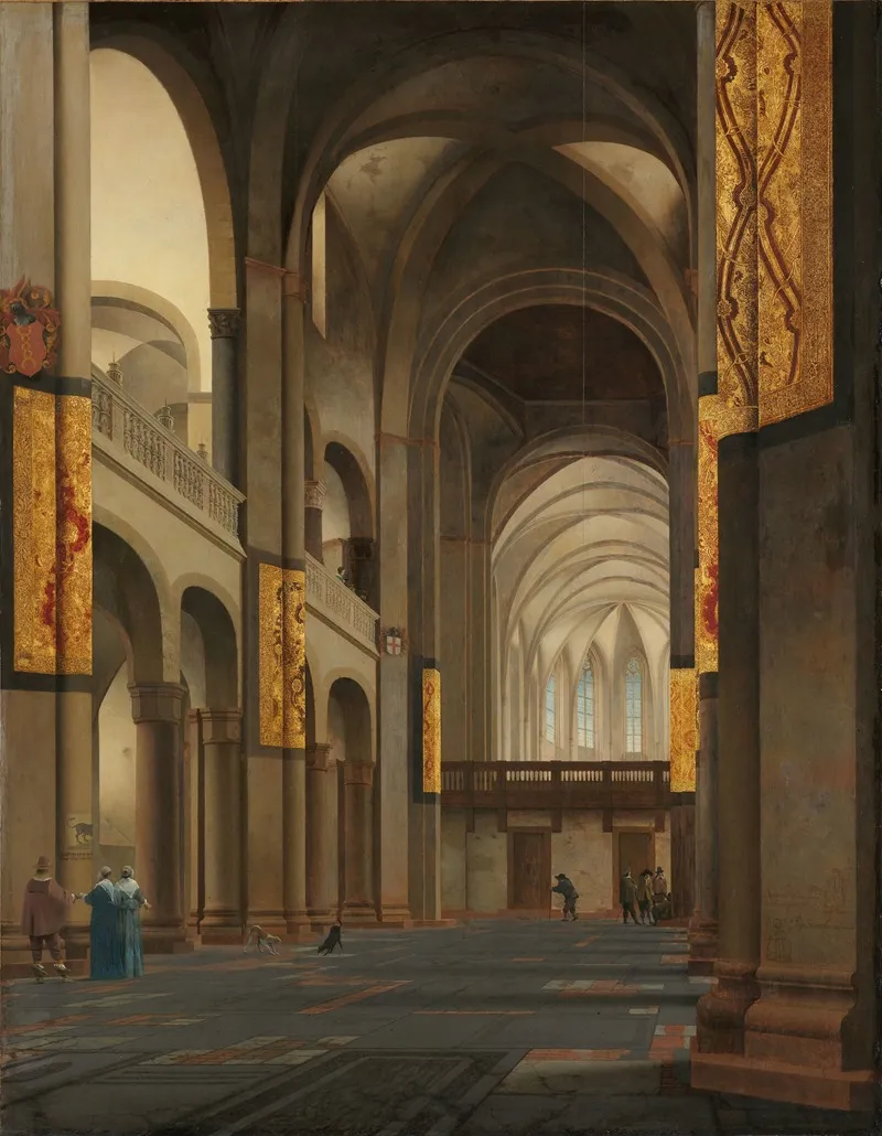 The Nave And Choir Of The Mariakerk In Utrecht