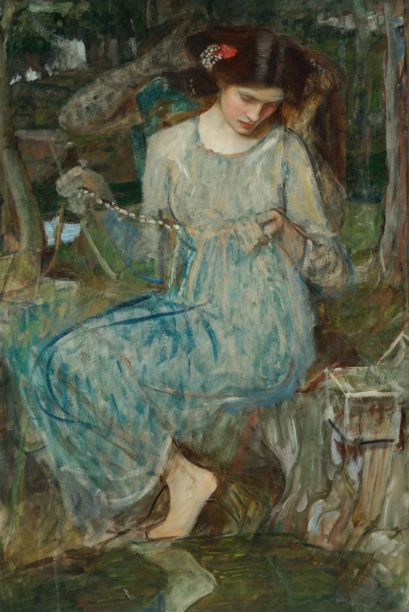 The Necklace 4 Wall Art by John William Waterhouse - High-Resolution Digital Print