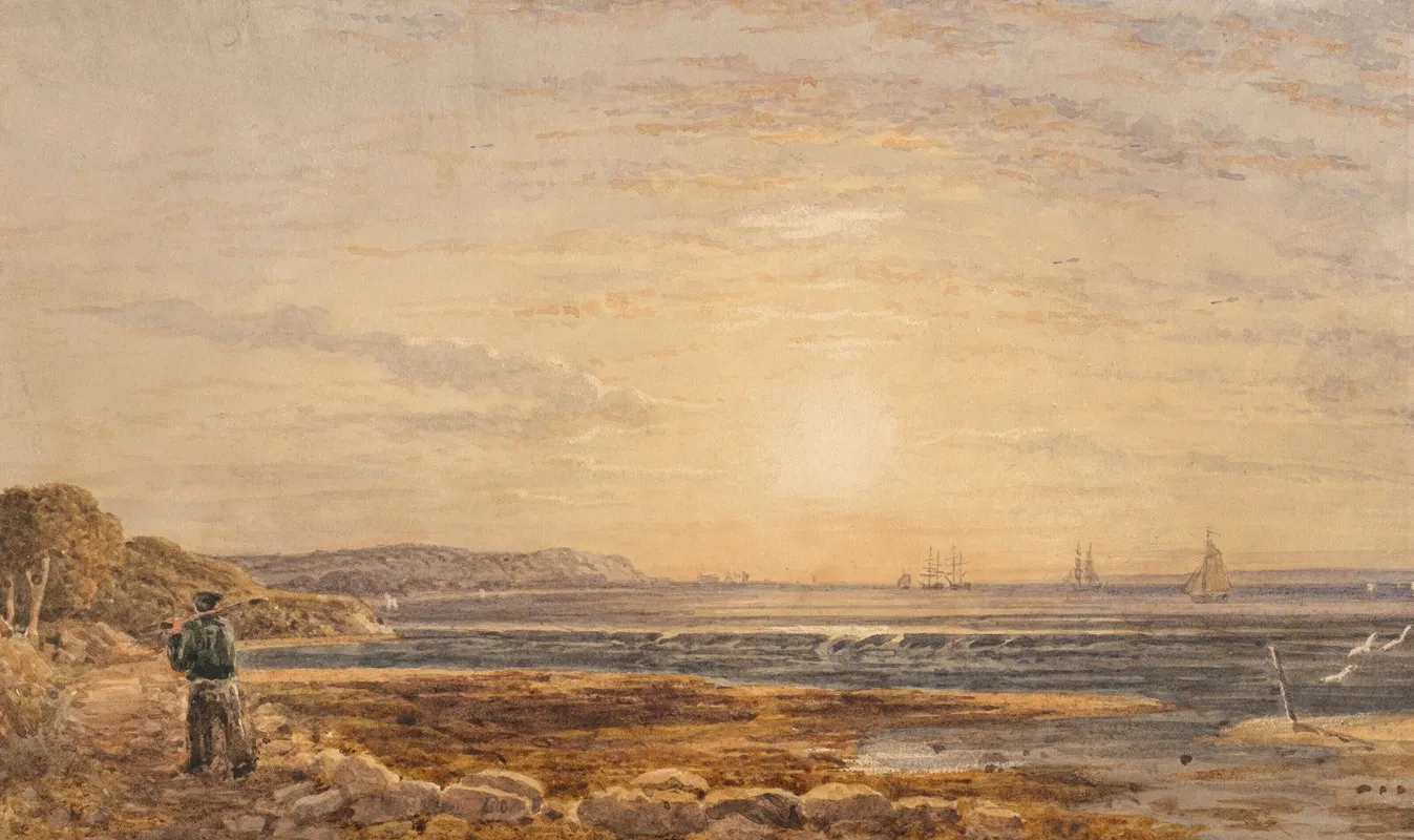 The Needles From Alum Bay Isle Of Wight At Sunset