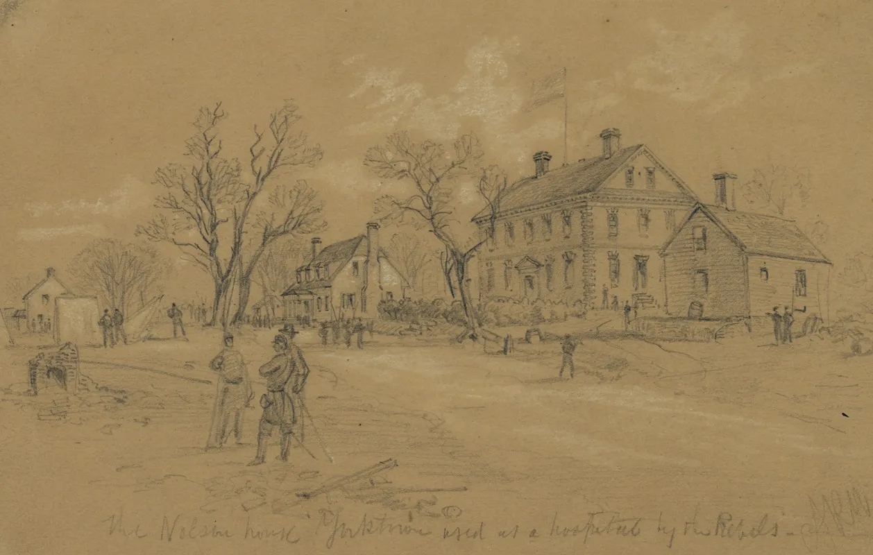 The Nelson House Yorktown Used As A Hospital By The Rebels