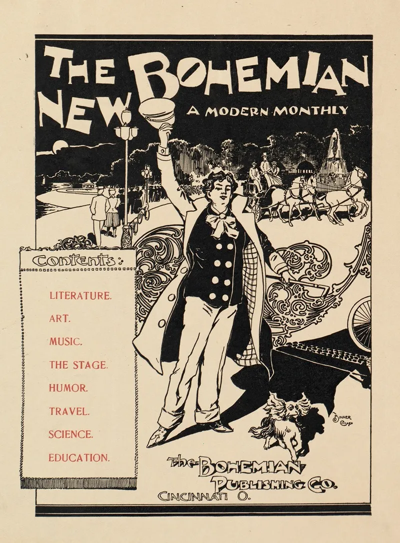 The New Bohemian A Modern Monthly For January Wall Art by Chicago Binner - High-Resolution Digital Print
