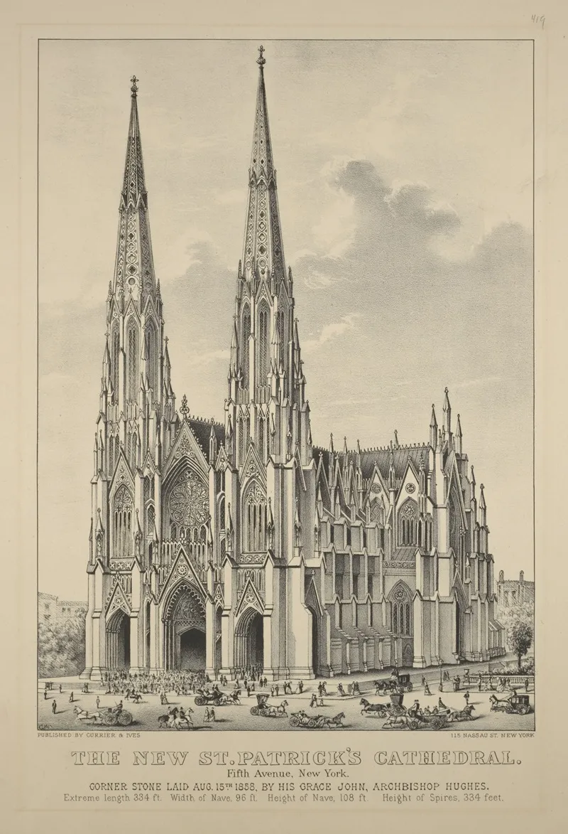 The New St Patricks Cathedral Fifth Avenue New York