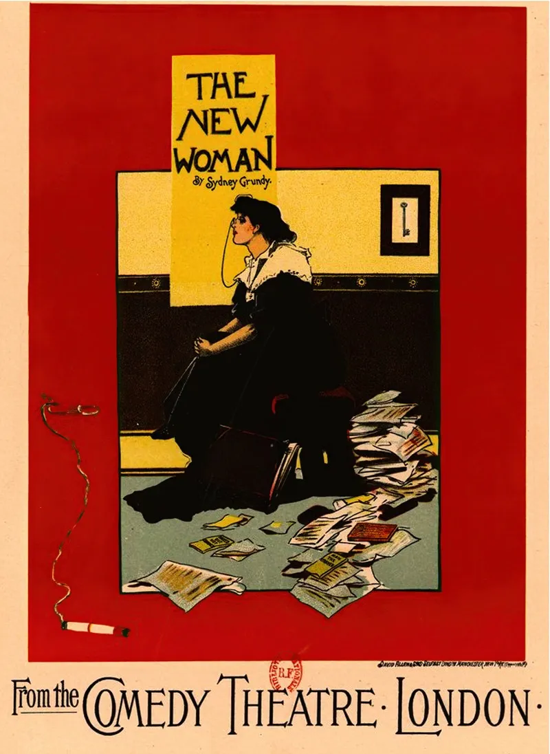 The New Woman By Sydney Grundy Wall Art by Albert Morrow - High-Resolution Digital Print