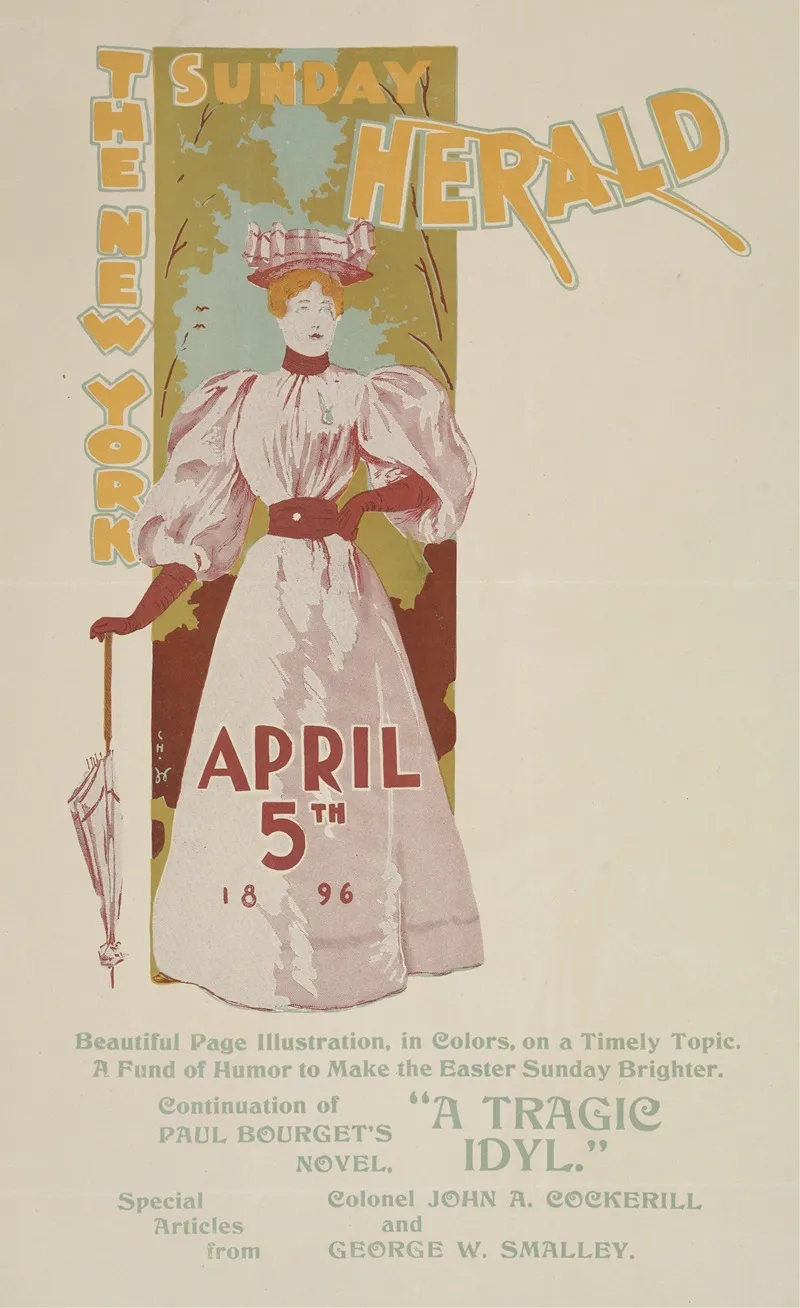 The New York Sunday Herald April 5th Wall Art by Anonymous - High-Resolution Digital Print