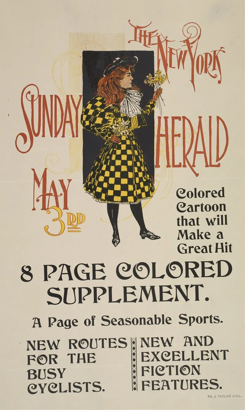 The New York Sunday Herald May 3rd Wall Art by Anonymous - High-Resolution Digital Print