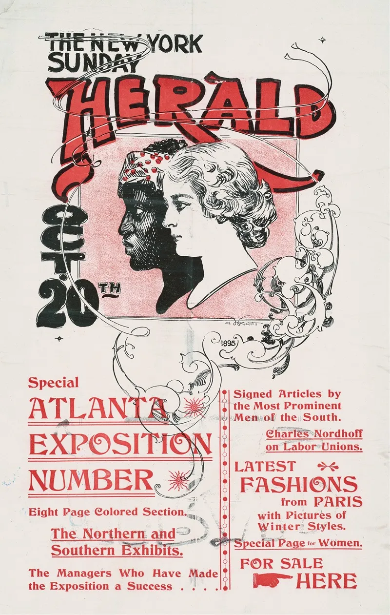 The New York Sunday Herald Oct 20th Wall Art by Charles Hubbard Woodbury - High-Resolution Digital Print