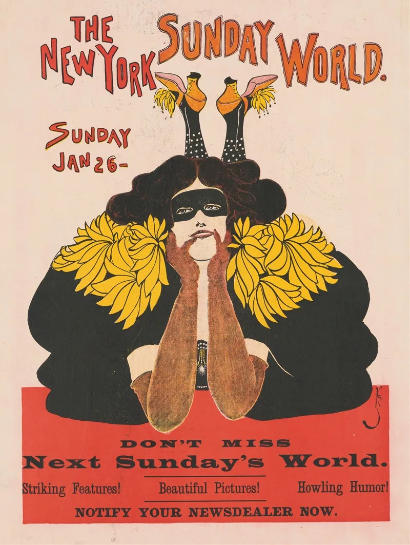 The New York Sunday World Sunday Jan 26 Wall Art by Frank King - High-Resolution Digital Print