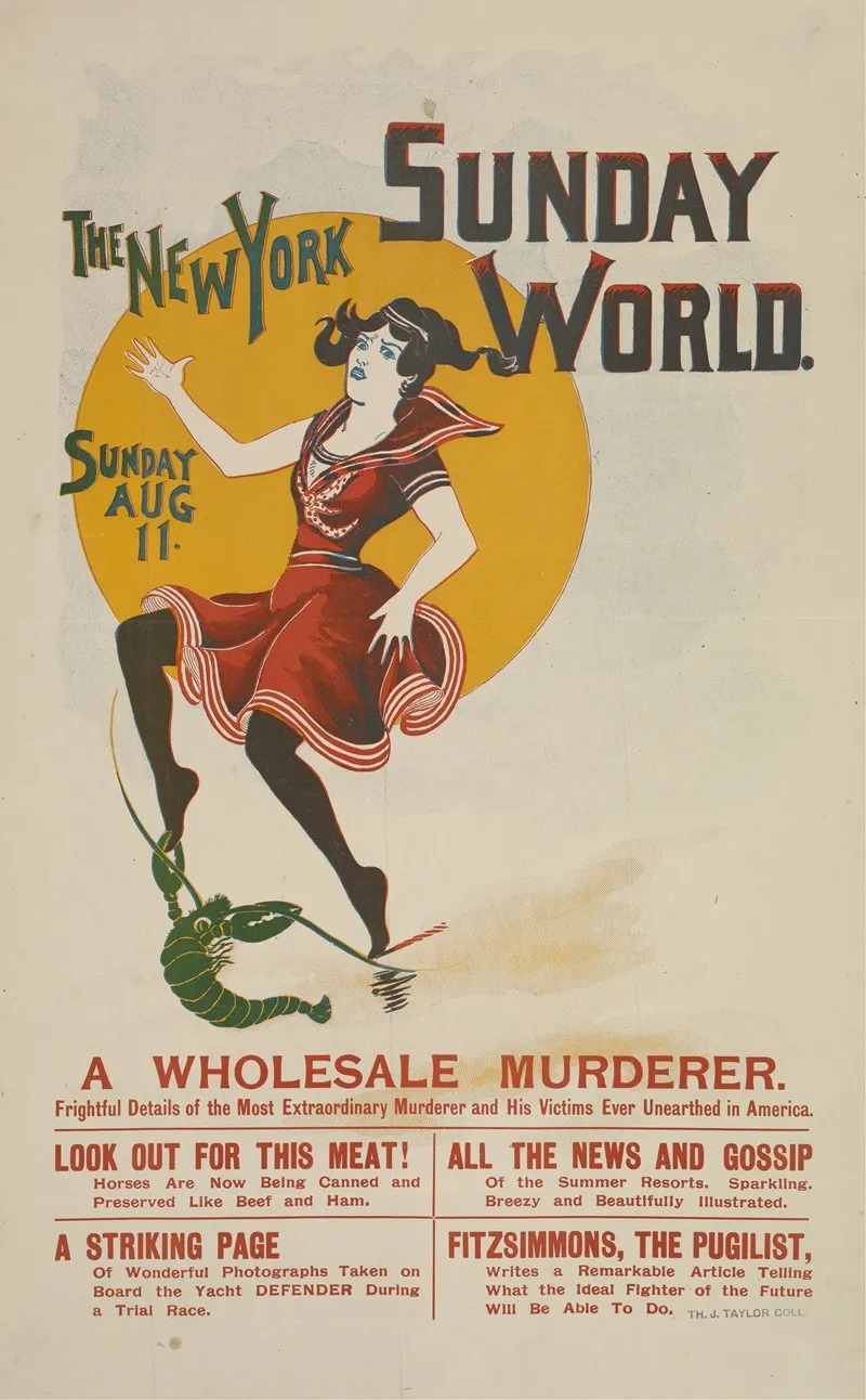 The New York Sunday World Wall Art by Anonymous - High-Resolution Digital Print