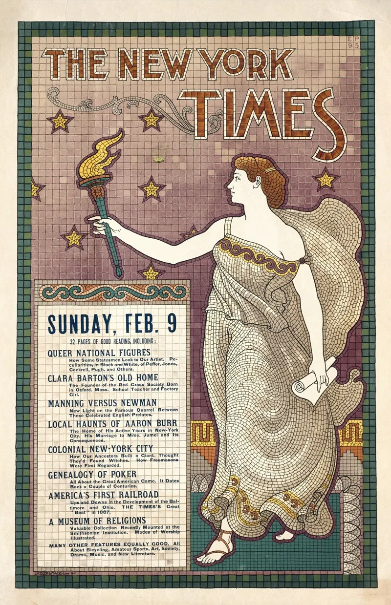 The New York Times February 9 Wall Art by E. Pickert - High-Resolution Digital Print