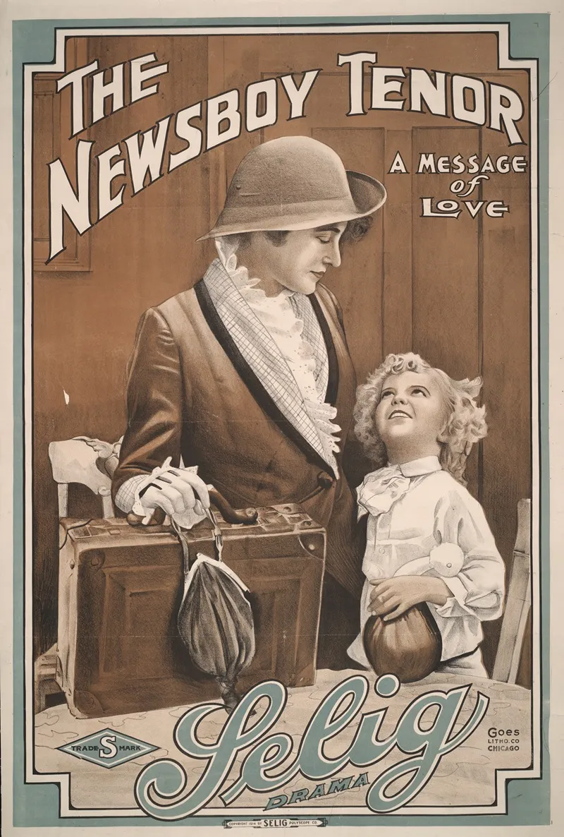 The Newsboy Tenor A Message Of Love Wall Art by Goes Litho. Co. - High-Resolution Digital Print