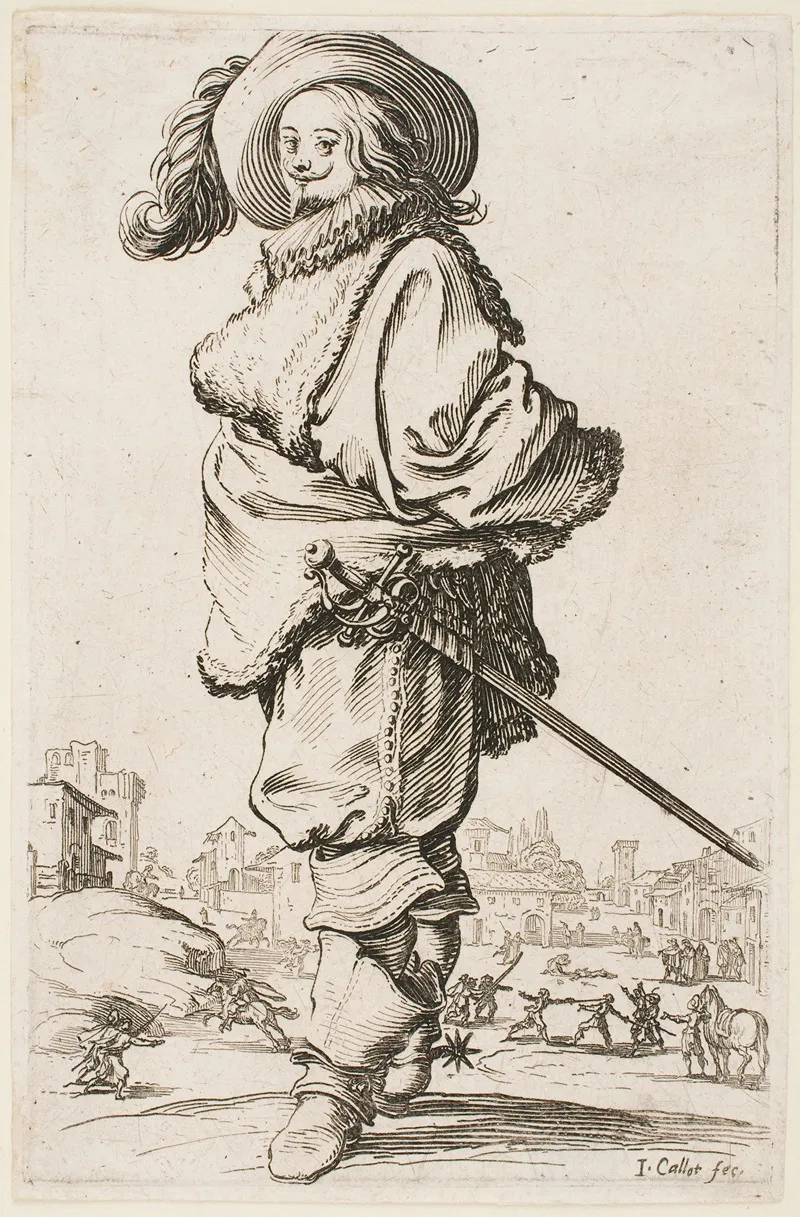 The Nobility Of Lorraine Gentleman In A Fur Trimmed Cloak