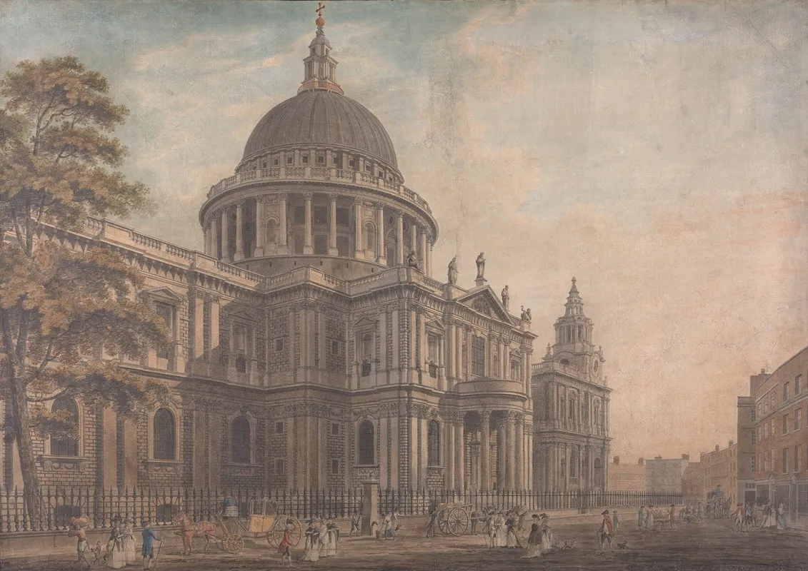 The North Front Of St Pauls
